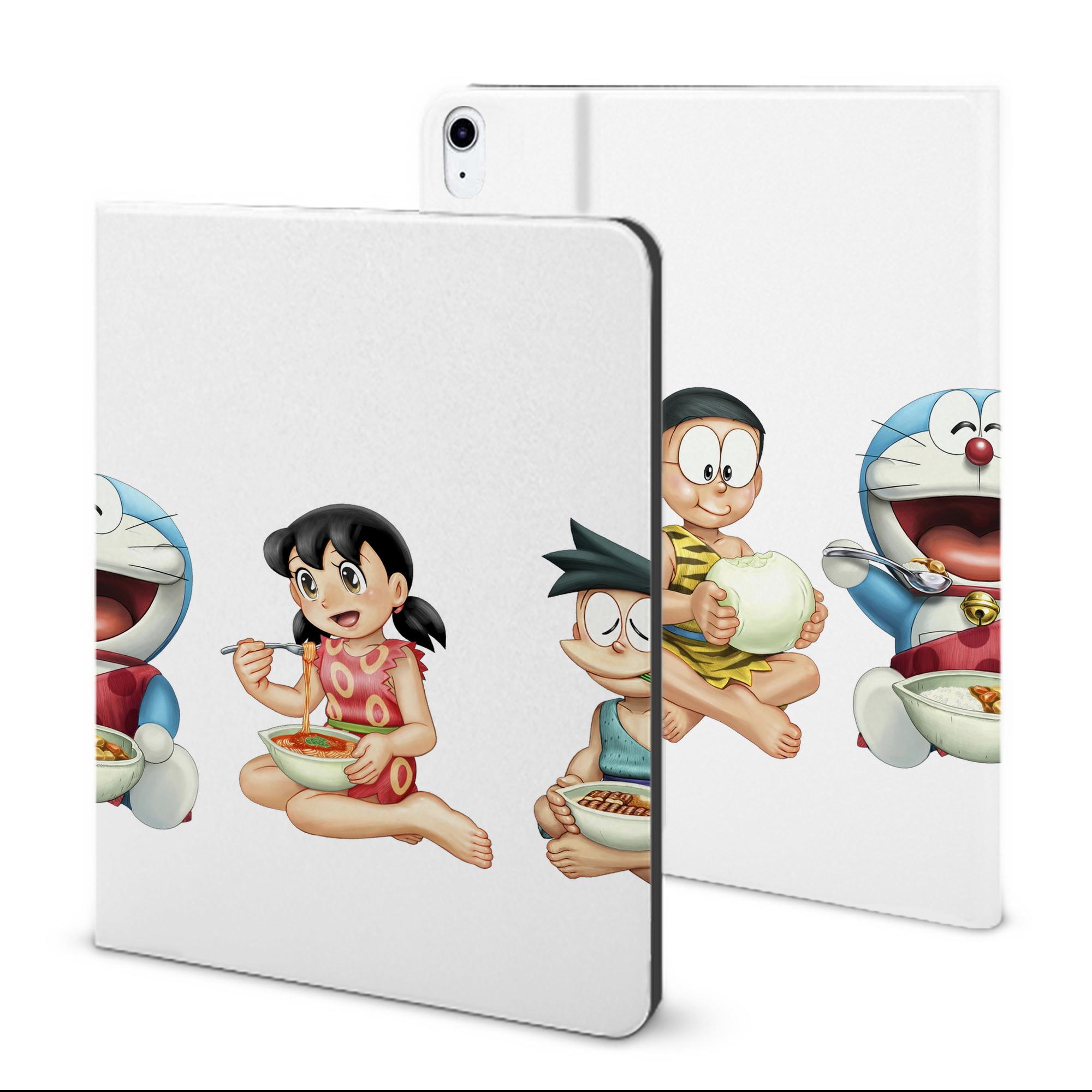 （画像用） ドラえもん Doraemon IPad ケース ブック型 PUレザー TPU 耐衝撃 軽量 薄型 ペン収納なし 全面保護 IPad 各モデル対応